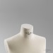 Busto donna sartoriale Tailor's NY Classic rivestito in tessuto con base americana e tappo collo stesso tessuto - dettaglio collo